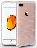 Clear Airbag Cushion TPU Flexible Grip Skin Case Cover for iPhone 8 Plus, 7+ 8+