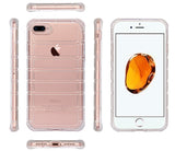 Clear Airbag Cushion TPU Flexible Grip Skin Case Cover for iPhone 8 Plus, 7+ 8+