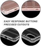 Clear Airbag Cushion TPU Flexible Grip Skin Case Cover for iPhone 8 Plus, 7+ 8+