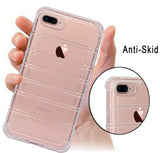 Clear Airbag Cushion TPU Flexible Grip Skin Case Cover for iPhone 8 Plus, 7+ 8+