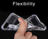 Clear Airbag Cushion TPU Flexible Grip Skin Case Cover for iPhone 8 Plus, 7+ 8+