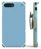 PureGear Blue Dualtek Extreme Rugged Case + Belt Clip for iPhone 7 Plus, 8 Plus