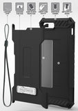 TRI-SHIELD RUGGED CASE CREDIT CARD SLOT COVER + STRAP FOR iPHONE 8 PLUS, 7PLUS