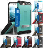 TRI-SHIELD RUGGED CASE CREDIT CARD SLOT COVER + STRAP FOR iPHONE 8 PLUS, 7PLUS