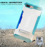 TRI-SHIELD RUGGED CASE CREDIT CARD SLOT COVER + STRAP FOR iPHONE 8 PLUS, 7PLUS