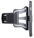 BLACK CASE COVER + ARMBAND STRAP COMBO ROTATING/REFLECTIVE FOR iPHONE 6/6s PLUS