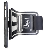 BLACK CASE COVER + ARMBAND STRAP COMBO ROTATING/REFLECTIVE FOR iPHONE 6/6s PLUS