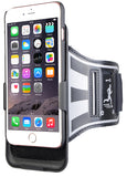 BLACK CASE COVER + ARMBAND STRAP COMBO ROTATING/REFLECTIVE FOR iPHONE 7 PLUS