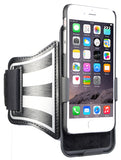 BLACK CASE COVER + ARMBAND STRAP COMBO ROTATING/REFLECTIVE FOR iPHONE 6/6s PLUS
