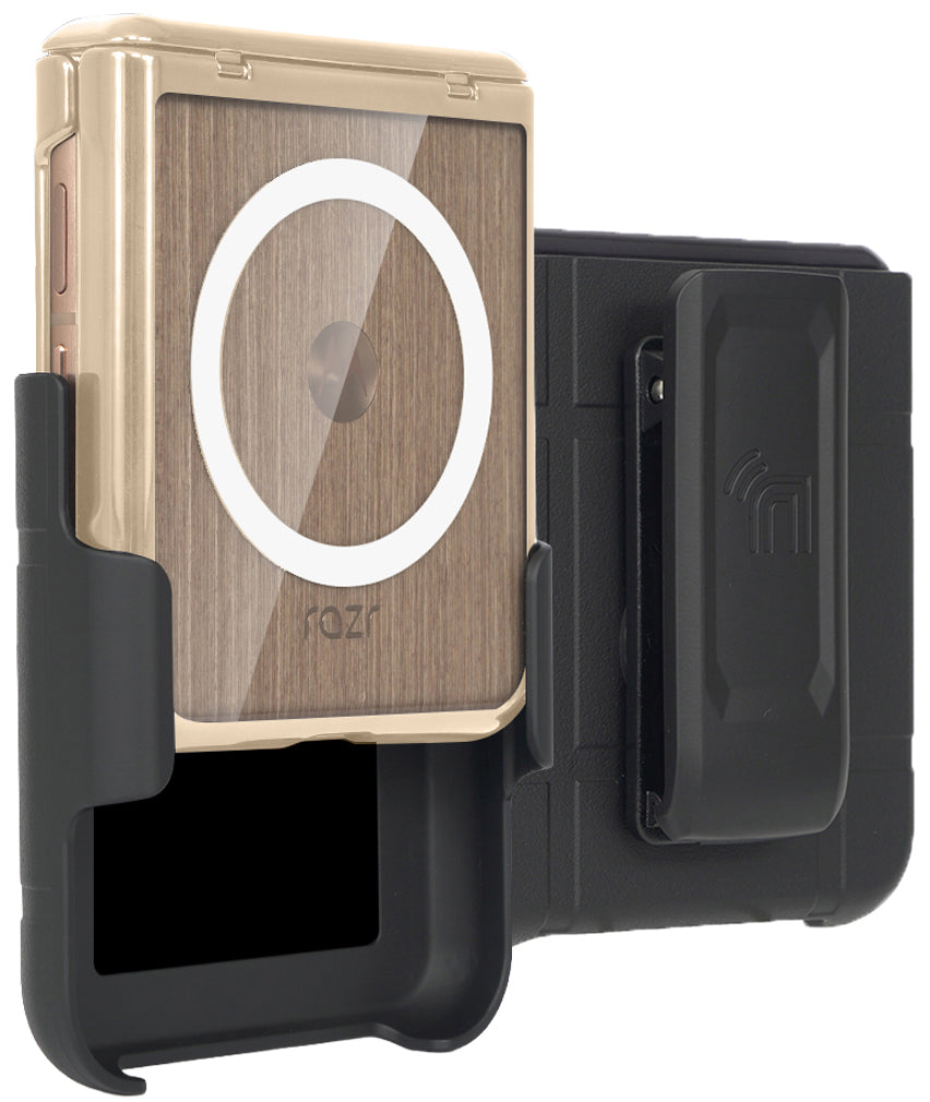 ASAPDOS Leather Folio Case For Motorola Razr 2025 Ultra - MagSafe Compatible, Built-In Screen Protector