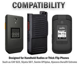 Black Case Pouch Belt Clip for Kyocera DuraXV Extreme, CAT S22, Sonim XP3plus 5G