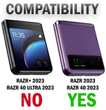 Hard Case Cover and Belt Clip Holster Combo for Motorola RAZR 2023 (aka RAZR 40)