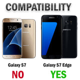 Tech21 FROST CLEAR/WHITE EVO FRAME CASE TPU COVER FOR SAMSUNG GALAXY S7 EDGE