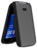 Textured Hard Shell Case Cover for Alcatel Go Flip 4, TCL FLIP Pro