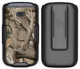 Grid Case Hard Cover and Belt Clip Holster for Alcatel Go Flip 4, TCL FLIP Pro