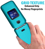 Textured Hard Shell Case Cover for Alcatel Go Flip 4, TCL FLIP Pro