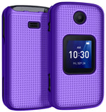 Textured Hard Shell Case Cover for Alcatel Go Flip 4, TCL FLIP Pro