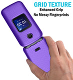 Textured Hard Shell Case Cover for Alcatel Go Flip 4, TCL FLIP Pro