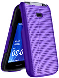 Textured Hard Shell Case Cover for Alcatel Go Flip 4, TCL FLIP Pro