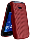 Textured Hard Shell Case Cover for Alcatel Go Flip 4, TCL FLIP Pro