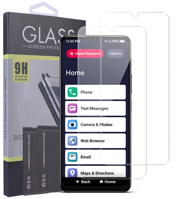 2X Tempered Glass Screen Protector Crack Saver for Jitterbug Smart 4 / TCL 40XL