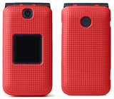 Grid Texture Case Slim Cover for Alcatel Go Flip V, MyFlip, QuickFlip