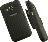 BLACK HARD CASE COVER BELT CLIP HOLSTER STAND FOR SAMSUNG GALAXY CORE PRIME G360