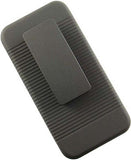 BLACK RUBBERIZED HARD CASE + BELT CLIP HOLSTER COMBO FOR iPOD TOUCH 5 6 7