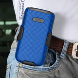 Hard Case Cover and Belt Clip Holster Combo for Lively Jitterbug Flip 2 Phone