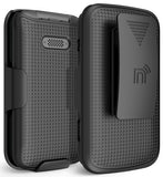 Hard Case Cover and Belt Clip Holster Combo for Lively Jitterbug Flip 2 Phone