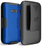 Hard Case Cover and Belt Clip Holster Combo for Lively Jitterbug Flip 2 Phone