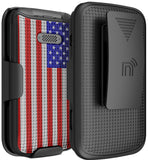Hard Case Cover and Belt Clip Holster Combo for Lively Jitterbug Flip 2 Phone