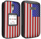 Grid Texture Case Slim Hard Shell Cover for Lively Jitterbug Flip 2 Phone, Flip2