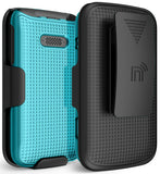 Hard Case Cover and Belt Clip Holster Combo for Lively Jitterbug Flip 2 Phone