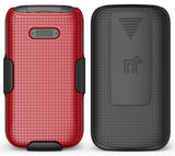 Hard Case Cover and Belt Clip Holster Combo for Lively Jitterbug Flip 2 Phone