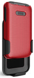 Hard Case Cover and Belt Clip Holster Combo for Lively Jitterbug Flip 2 Phone