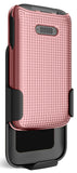 Hard Case Cover and Belt Clip Holster Combo for Lively Jitterbug Flip 2 Phone