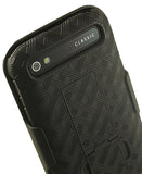 Black Kickstand Hard Case Cover for Blackberry Classic Q20 Q25 Phone