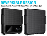 Hard Case Cover and Belt Clip Holster Combo for Motorola RAZR 2023 (aka RAZR 40)