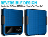 Hard Case Cover and Belt Clip Holster Combo for Motorola RAZR 2023 (aka RAZR 40)