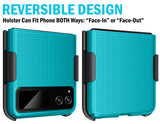Hard Case Cover and Belt Clip Holster Combo for Motorola RAZR 2023 (aka RAZR 40)
