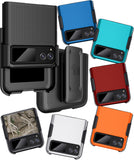 Hard Case Cover and Belt Clip Holster Combo for Motorola RAZR 2023 (aka RAZR 40)