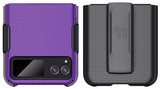 Hard Case Cover and Belt Clip Holster Combo for Motorola RAZR 2023 (aka RAZR 40)