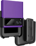 Hard Case Cover and Belt Clip Holster Combo for Motorola RAZR 2023 (aka RAZR 40)