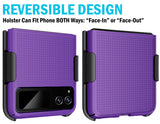 Hard Case Cover and Belt Clip Holster Combo for Motorola RAZR 2023 (aka RAZR 40)
