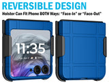 Hard Case Cover & Belt Clip Holster for Motorola RAZR 2024/2025 Flip Phone