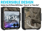 Hard Case Cover & Belt Clip Holster for Motorola RAZR 2024/2025 Flip Phone