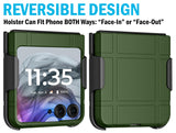 Hard Case Cover & Belt Clip Holster for Motorola RAZR 2024/2025 Flip Phone