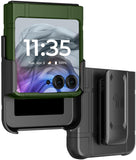 Hard Case Cover & Belt Clip Holster for Motorola RAZR 2024/2025 Flip Phone