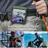 Hard Case Cover & Belt Clip Holster for Motorola RAZR 2024/2025 Flip Phone